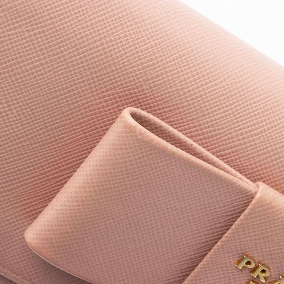Prada Saffiano Bow Continental Wallet - Picture 9 of 13